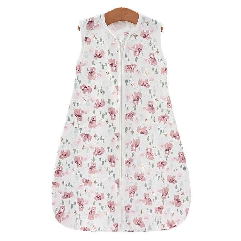 Newborn Summer Vest Sleeping Bag Baby Anti-kick Quilt