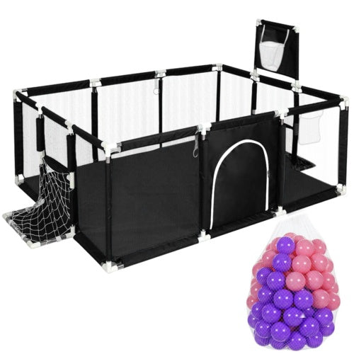 Large Baby Playpen Children Toddler Kids Indoor Play Pen Balls Pool Basket