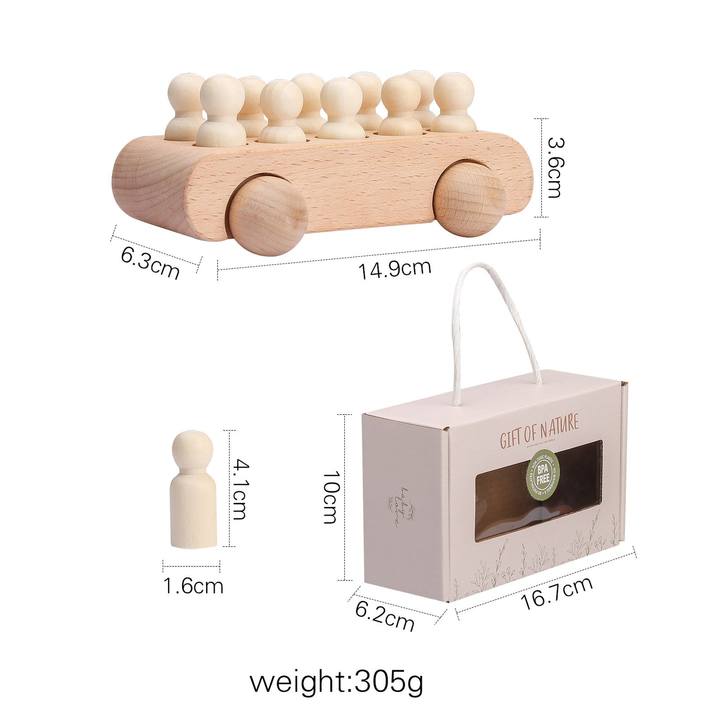Wooden Multifunctional Color Early Education Puzzle Toys