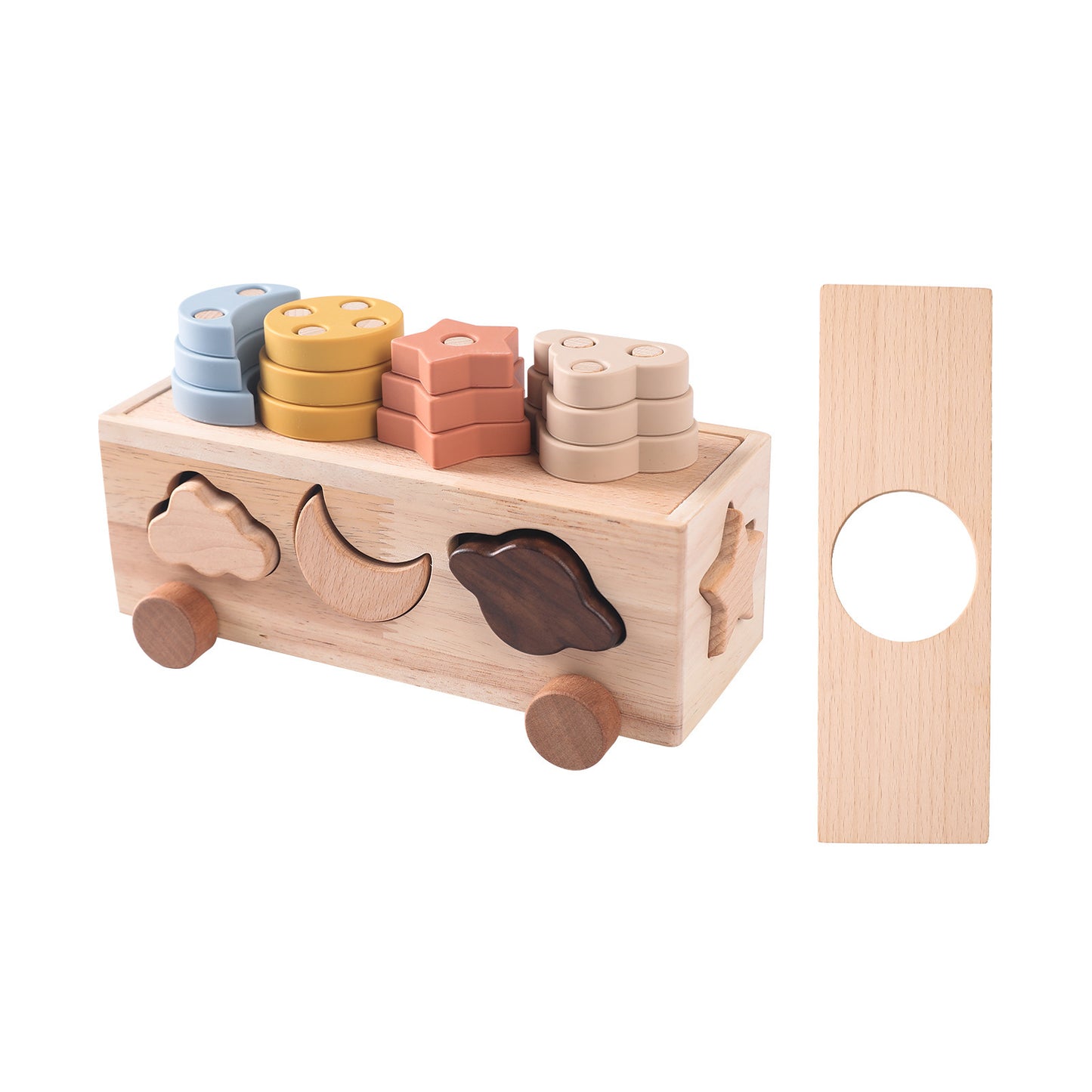 Wooden Multifunctional Color Early Education Puzzle Toys