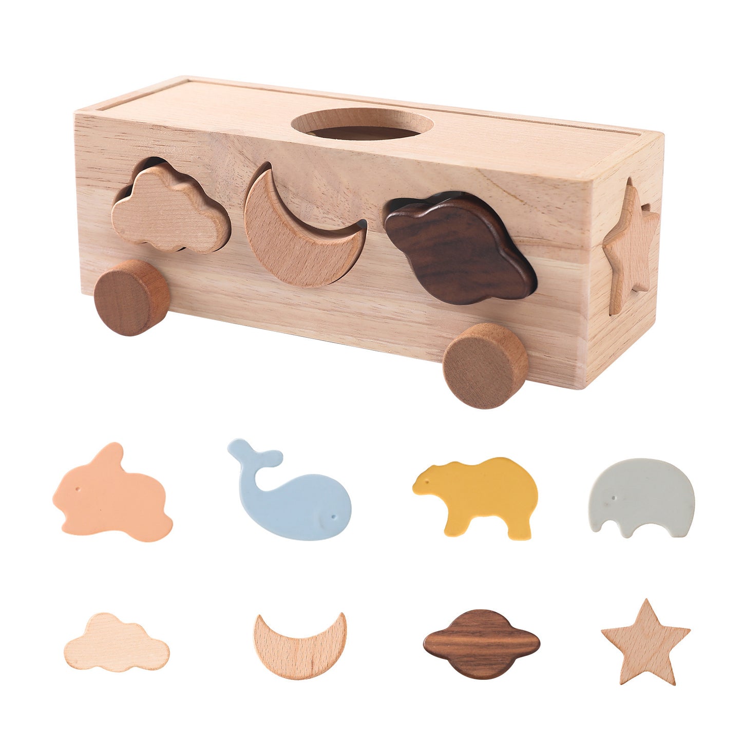 Wooden Multifunctional Color Early Education Puzzle Toys