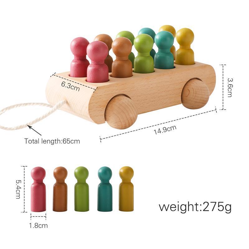 Wooden Multifunctional Color Early Education Puzzle Toys