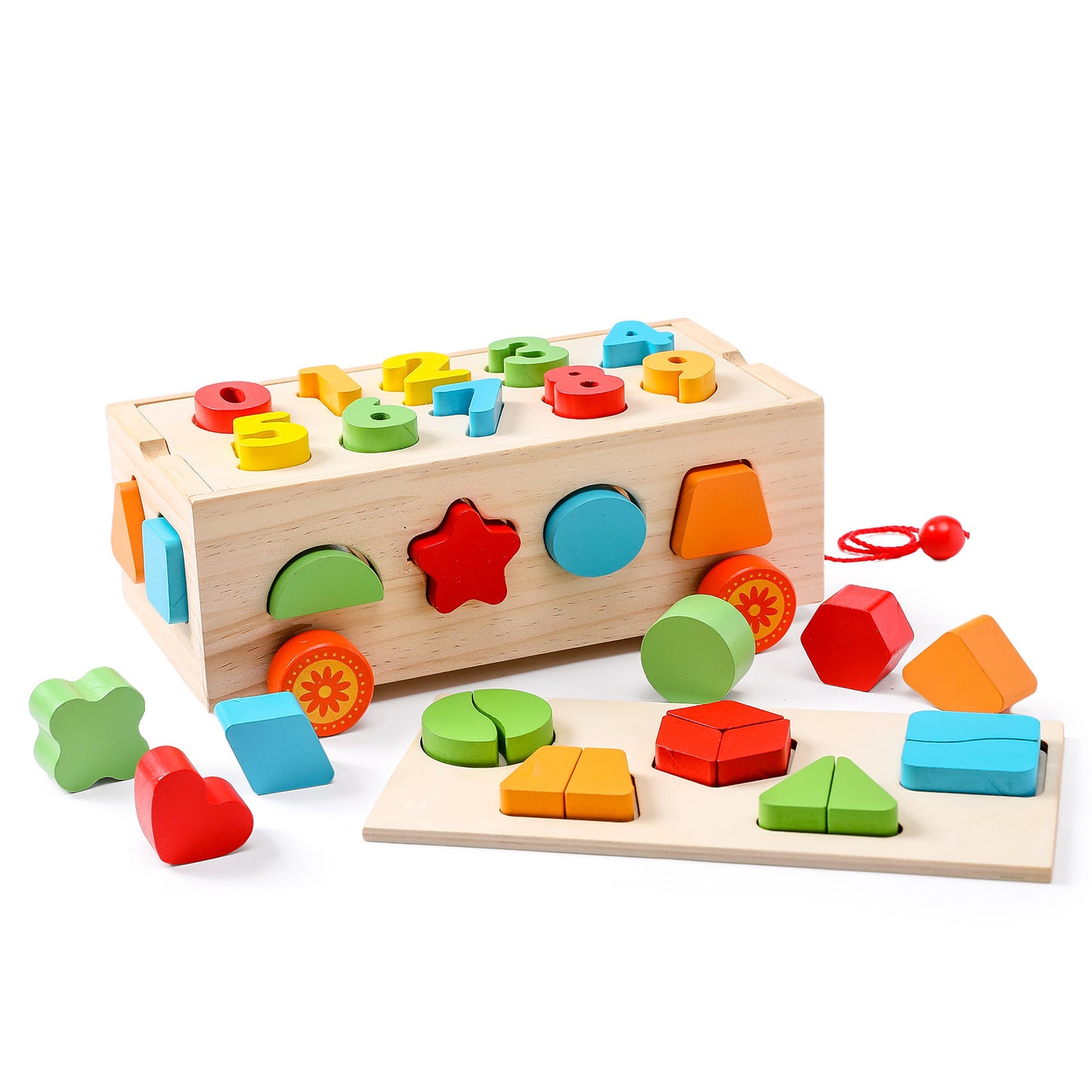 Wooden Multifunctional Color Early Education Puzzle Toys